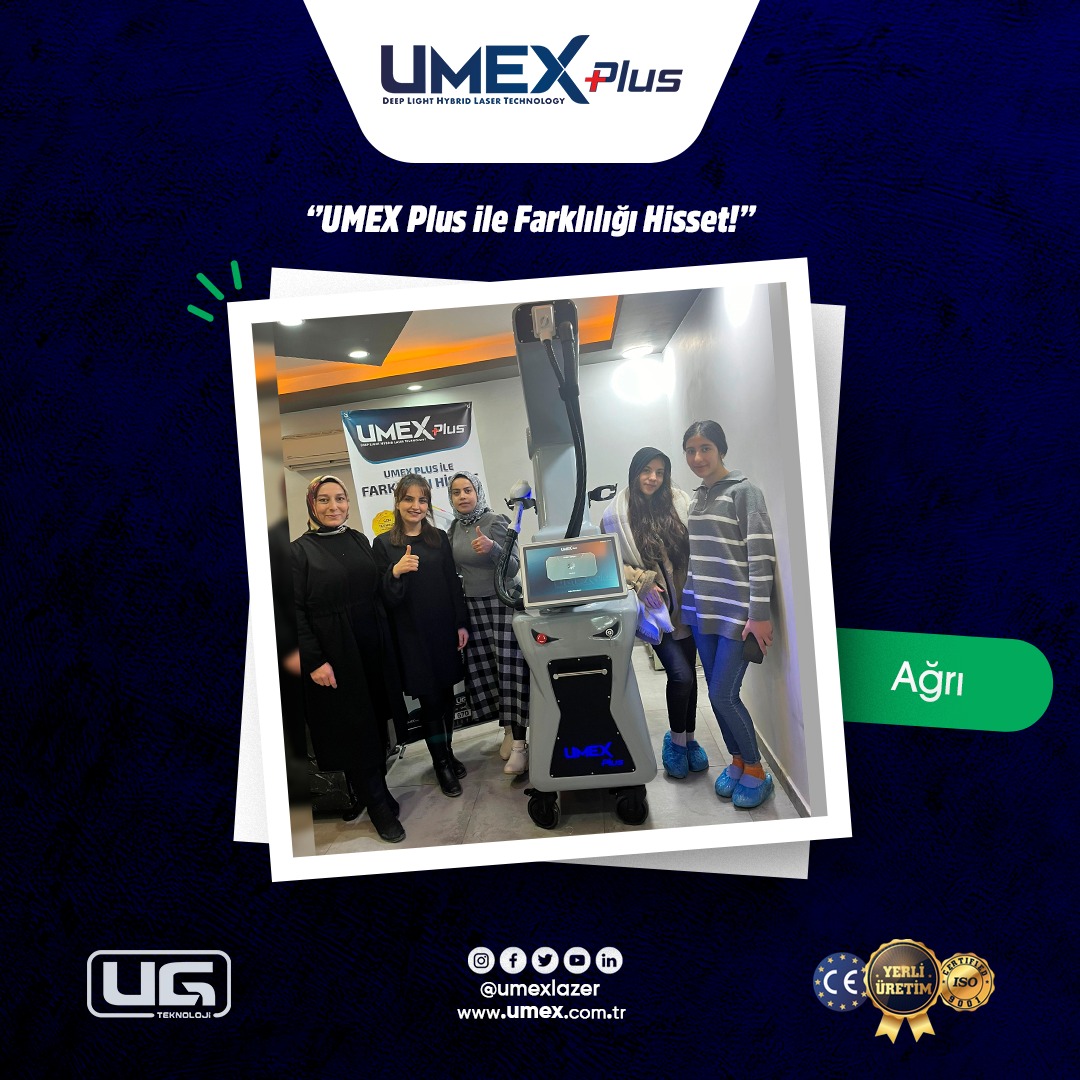 UMEX lazer epilasyon cihazı kullanım görünümü 2