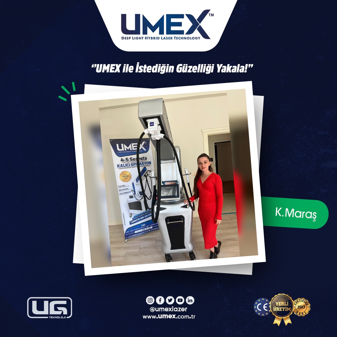 UMEX lazer epilasyon cihazı kullanım görünümü 5