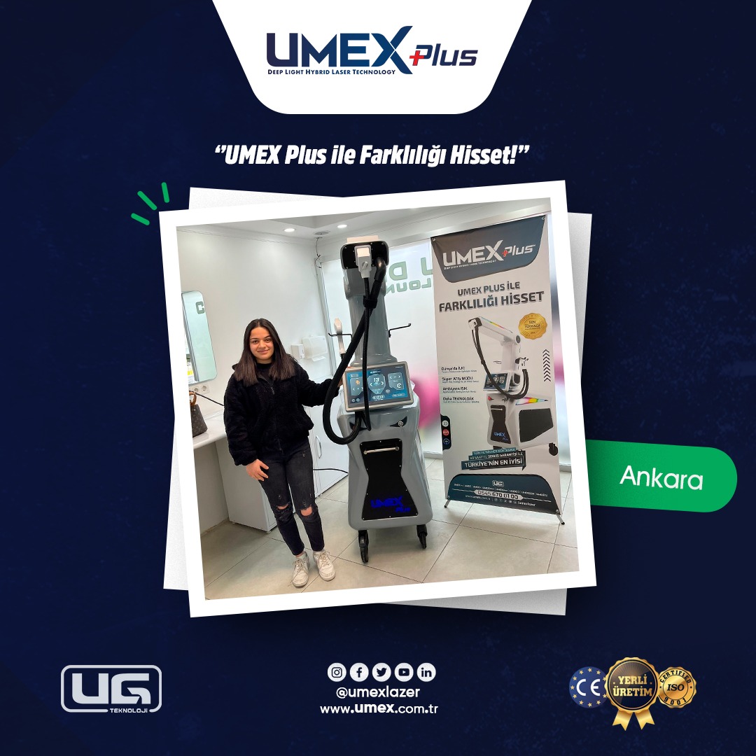 UMEX lazer epilasyon cihazı kullanım görünümü 6