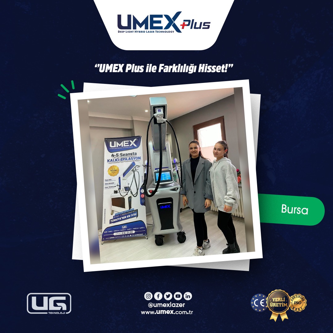 UMEX lazer epilasyon cihazı kullanım görünümü 7